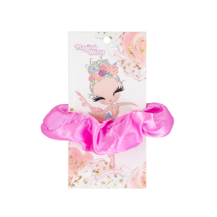 Pink Ballerina Hair Scrunchie